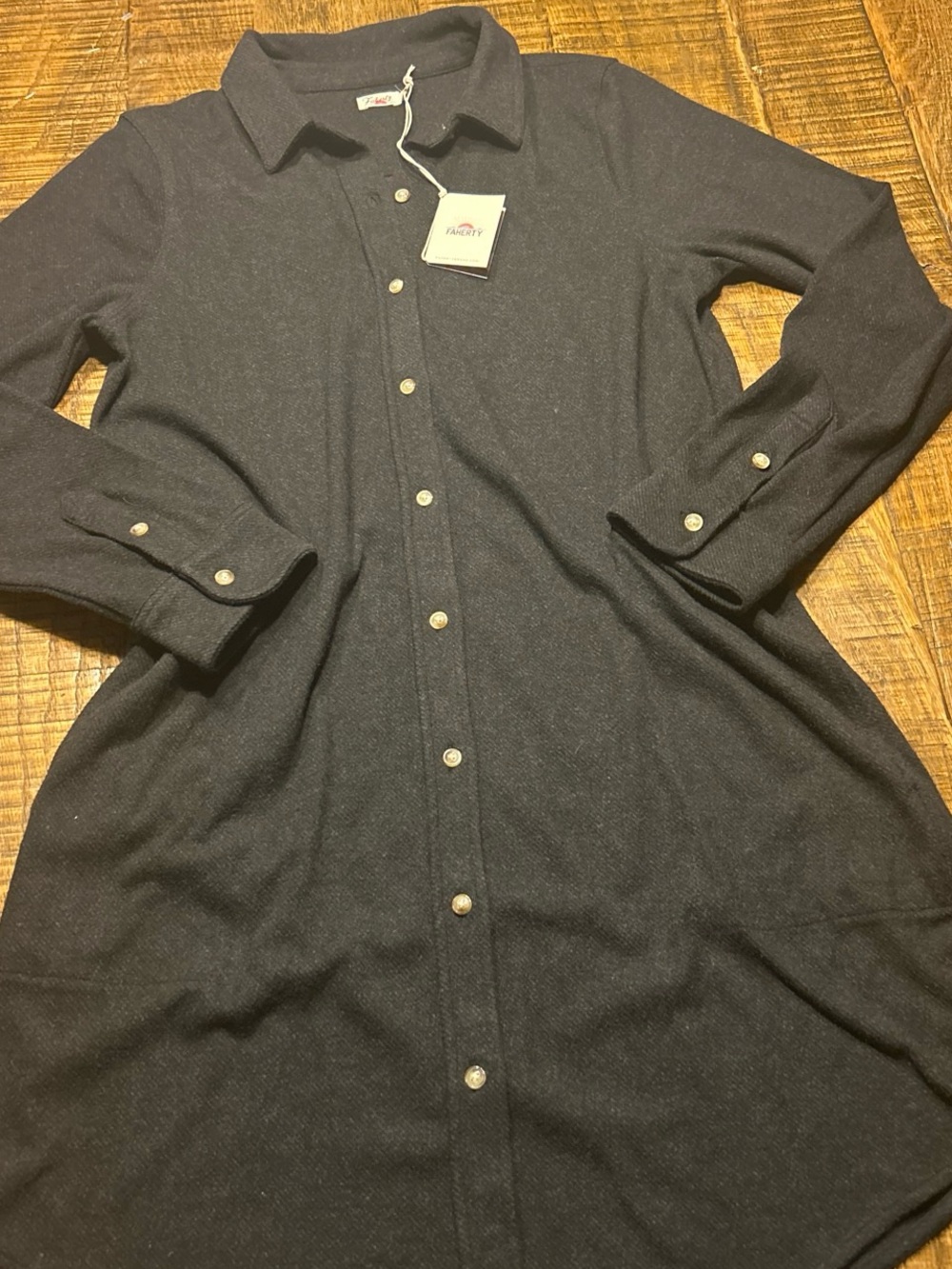 Faherty legend sweater Long-Sleeve Button-Down Shirt dress